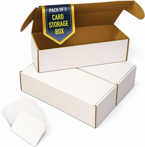 Baseball card storage box - baseball,